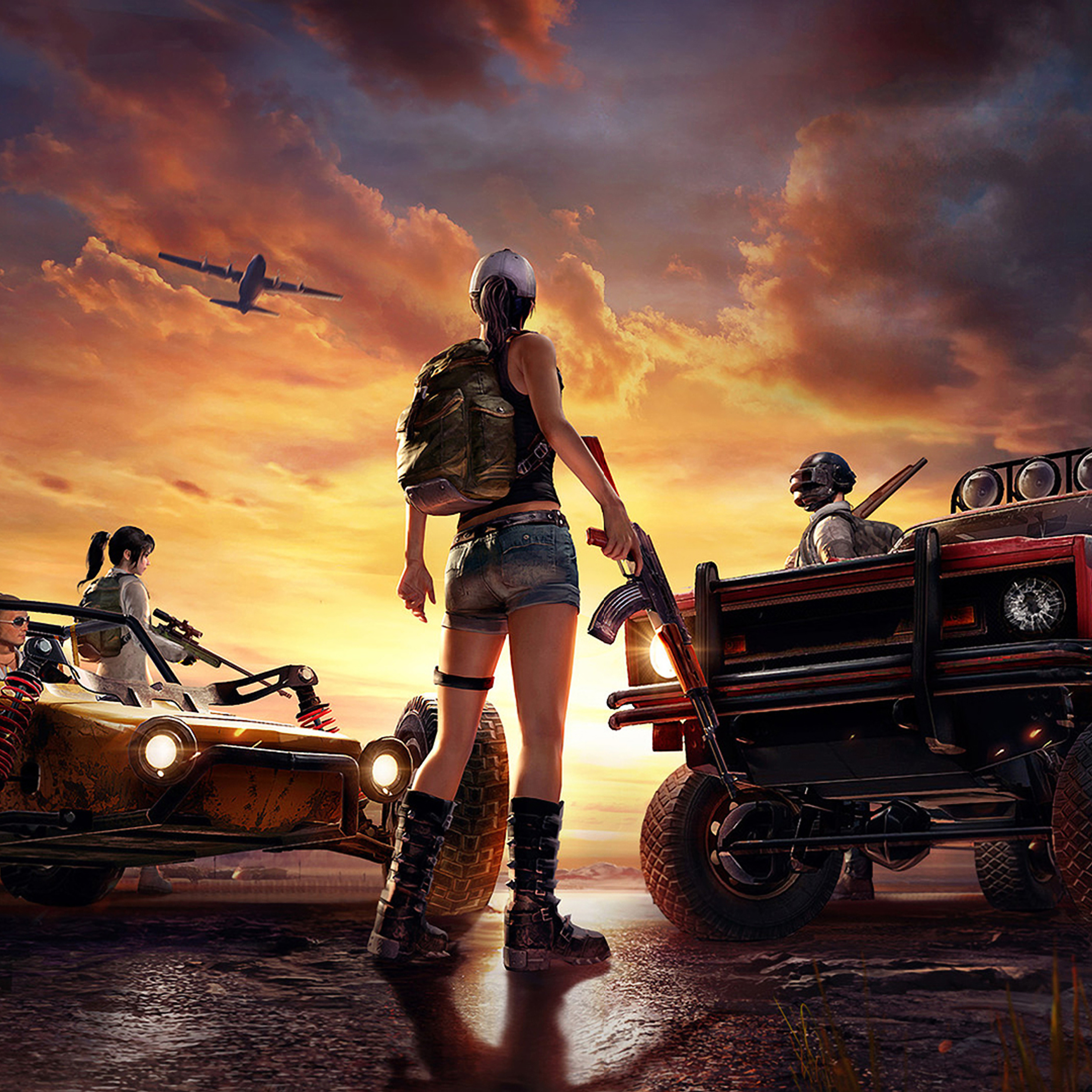 Playerunknowns Battlegrounds Art iPad Pro Retina Display HD Wallpaper