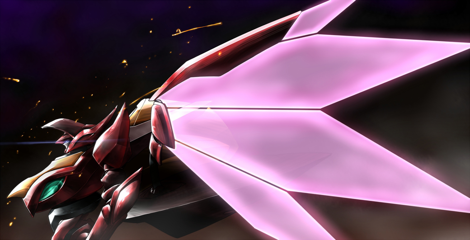Code Geass Guren Anime Mecha Robot Wings HD Wallpaper Desktop