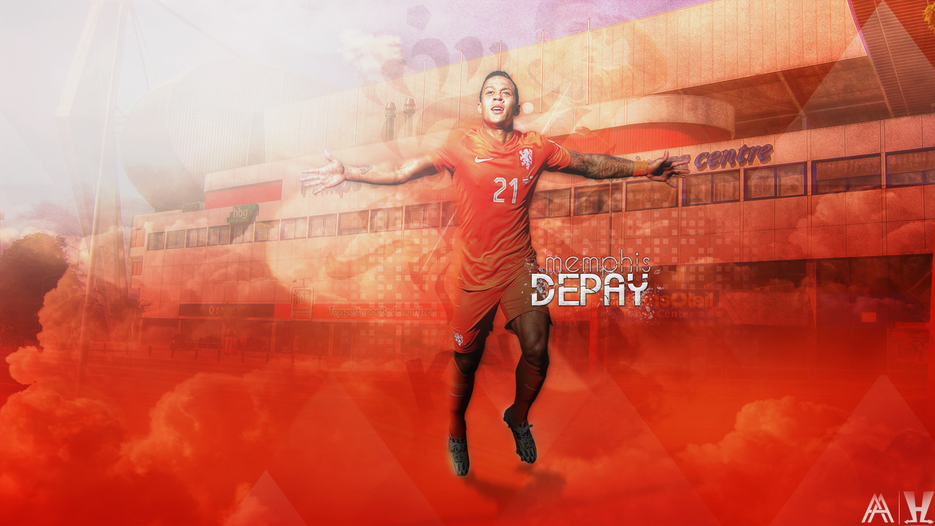 Memphis Depay Hd Wallpaper by HkM GraphicStudio on