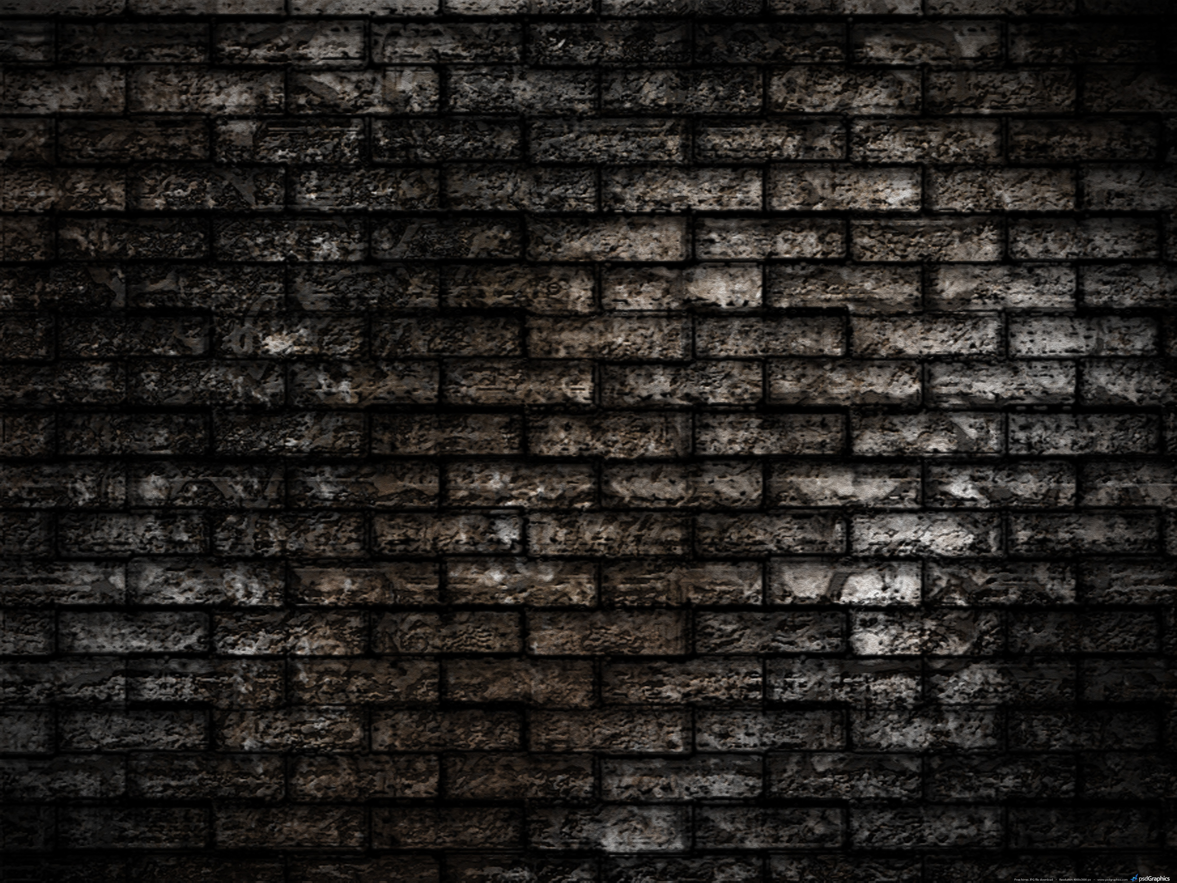 Grunge Brick Wall Background Psdgraphics