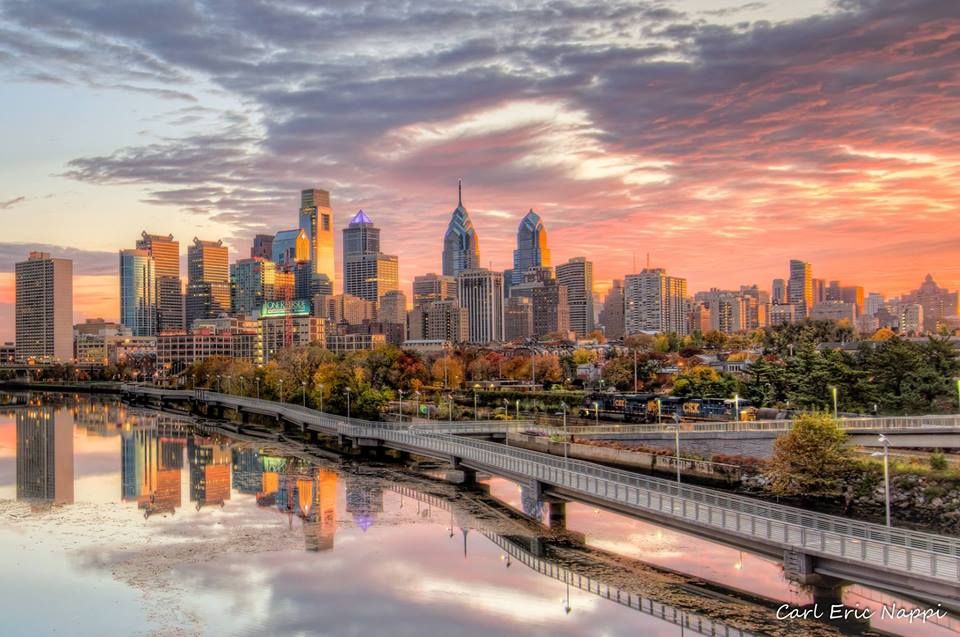 Philly Skyline By Carl Nappi Philadelphia