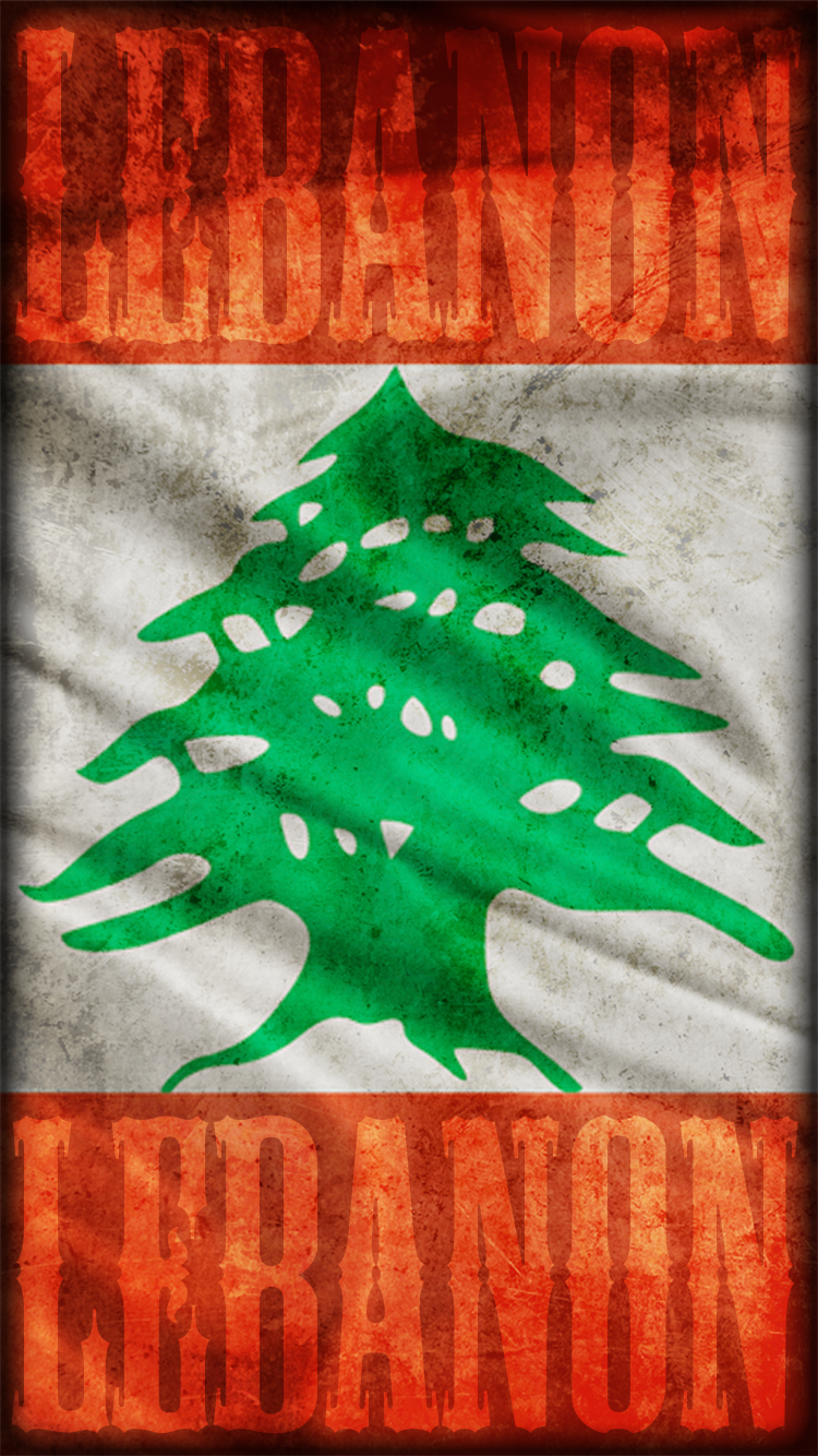 Lebanon Flag iPhone Background Background