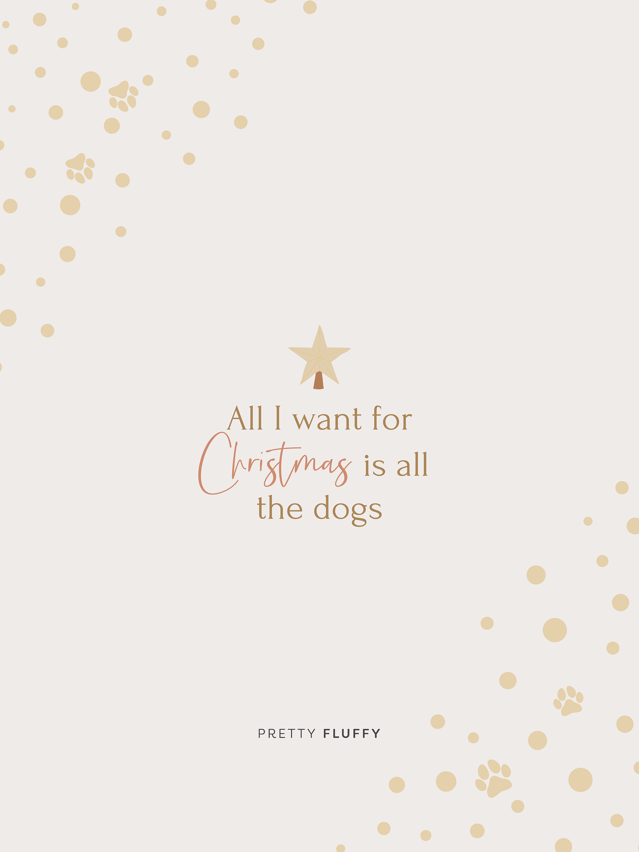 All I Want for Christmas is All the Dogs Free Desktop Wallpaper