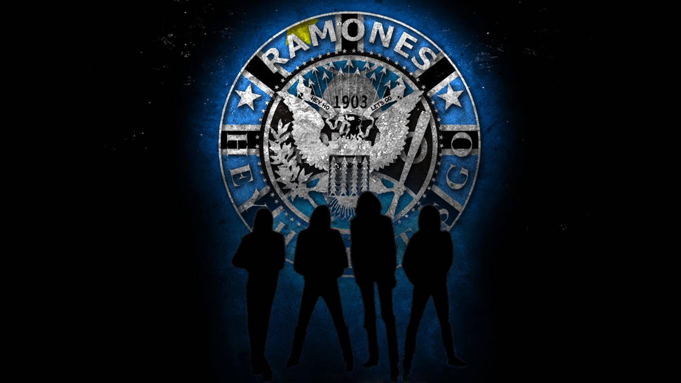 Silhouettes Ramones Wallpaper