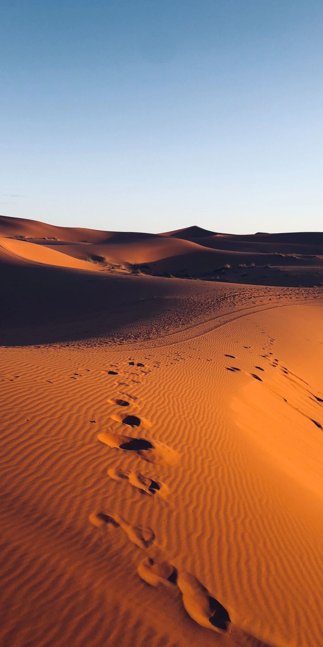 Morocco Marks Dunes Desert Sand Wallpaper