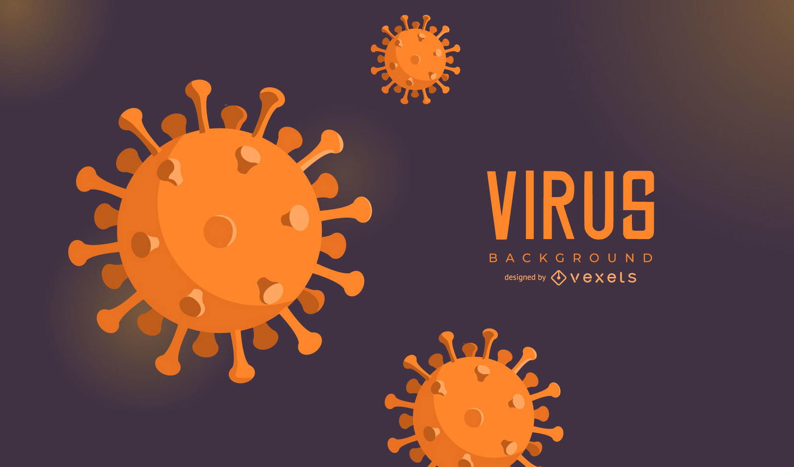 Coronavirus Cell Background Vector Wallpaper