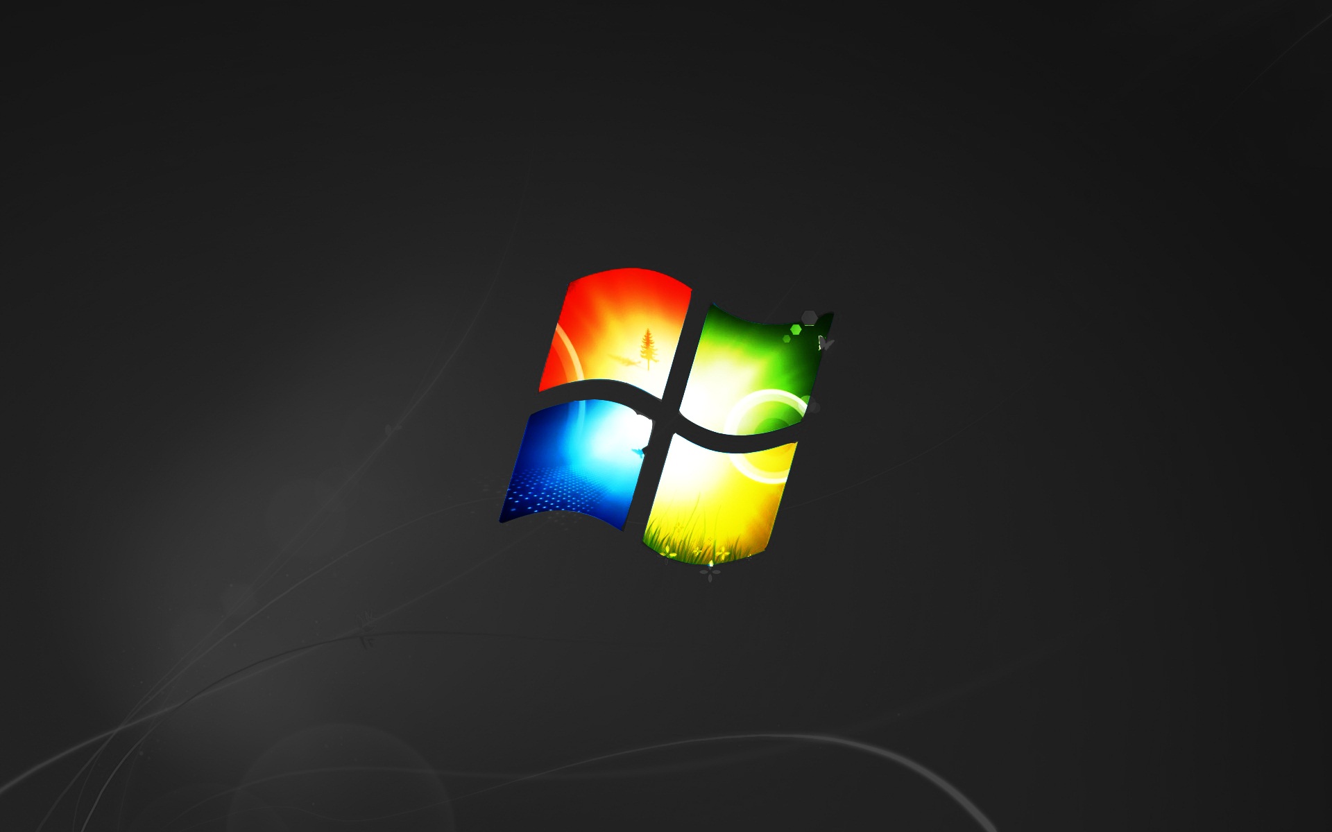 Black Desktop Windows 7