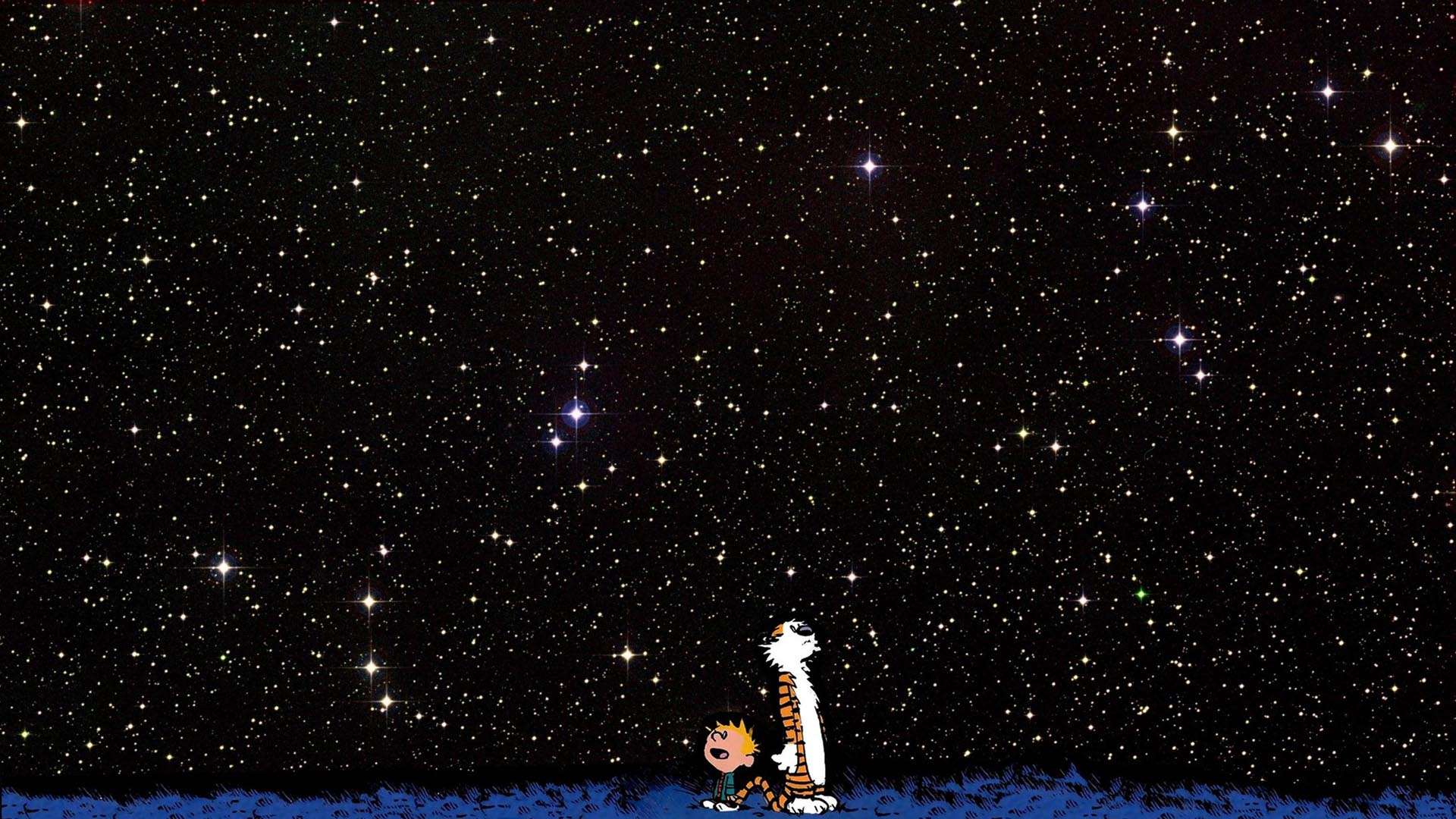 Starfield Hobbes Calvin Wallpaper Ics Enhanced
