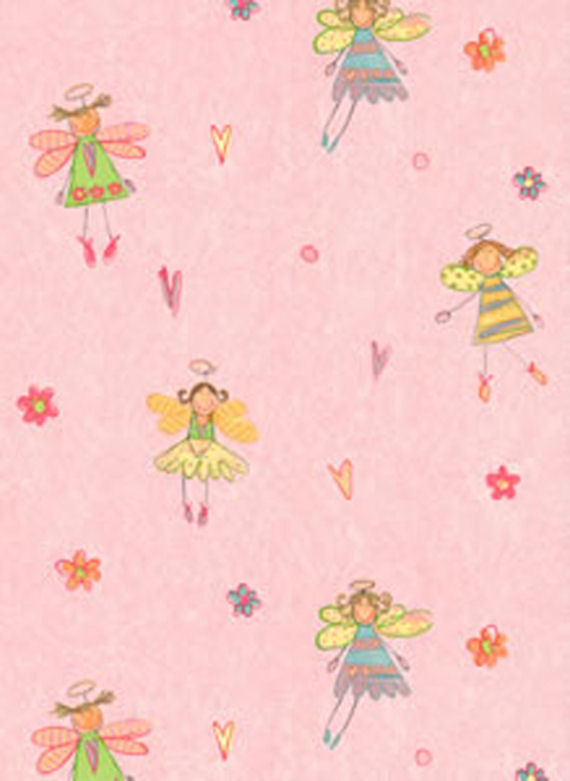 Pink Fairy Spot Wall Paper Kids Decor Store