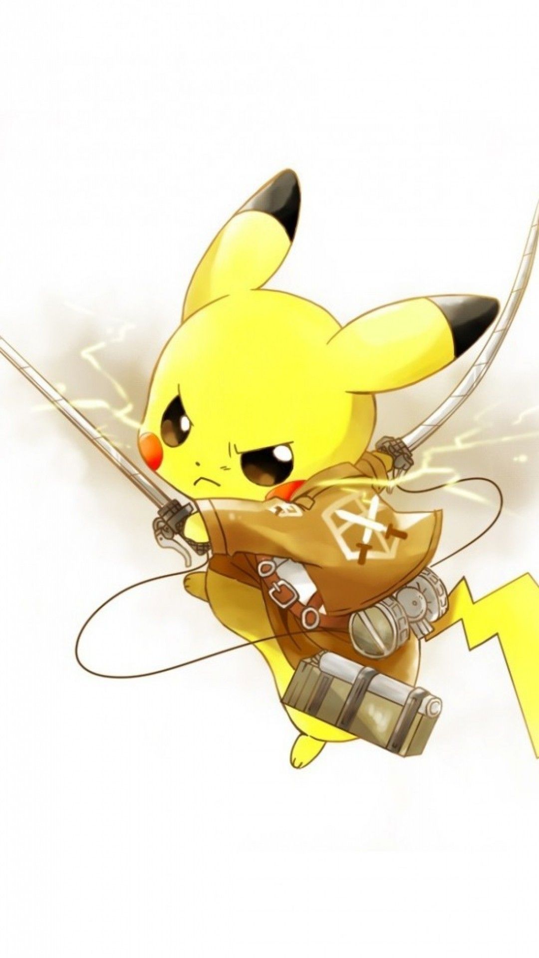 Anime character pikachu pokemon waves Royalty Free Vector
