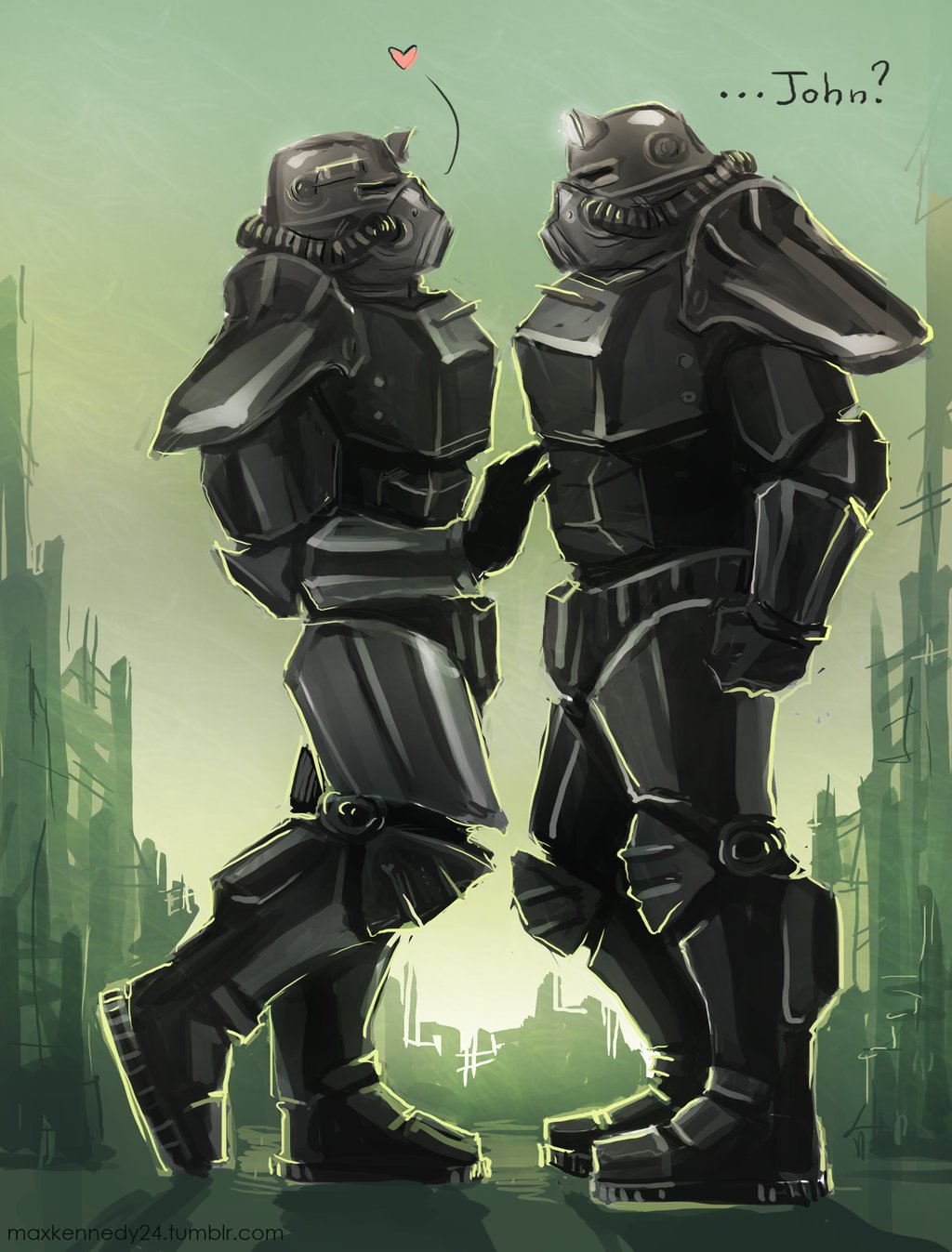fallout brotherhood of steel by maxkennedy watch fan art digital art