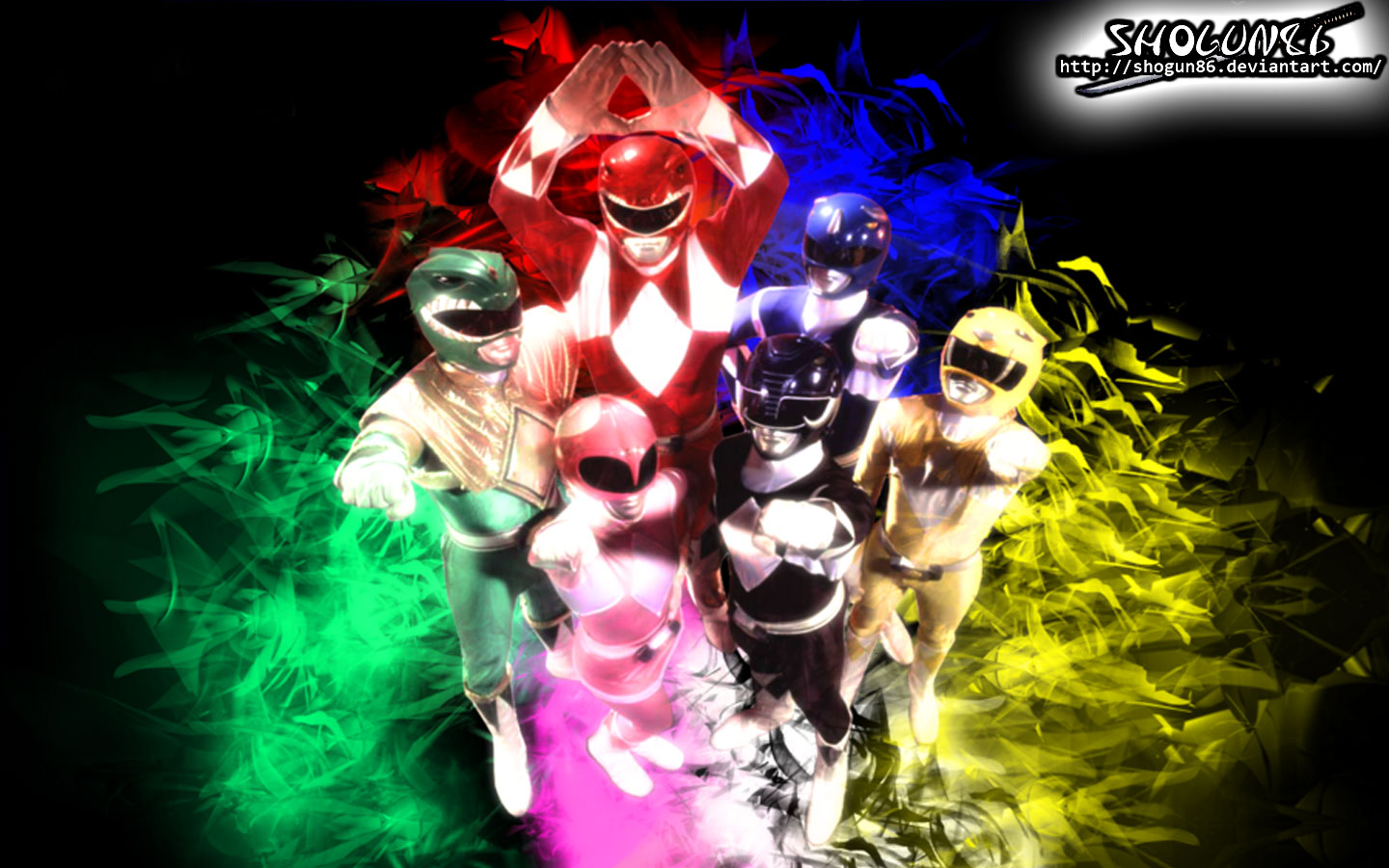 Wallpaper Zyuranger Power Rangers