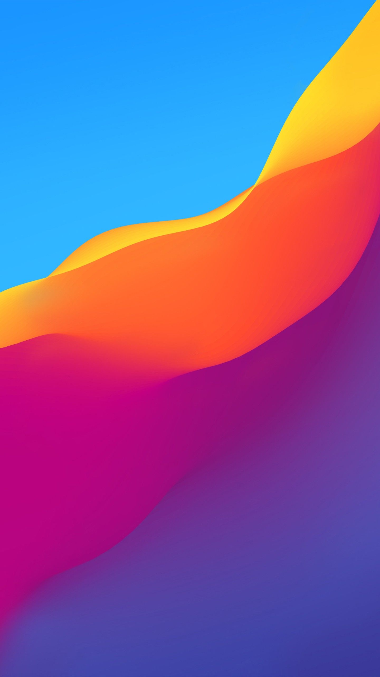 Abstract Colorful Gradient Waves Honor Play Stock Wallpaper