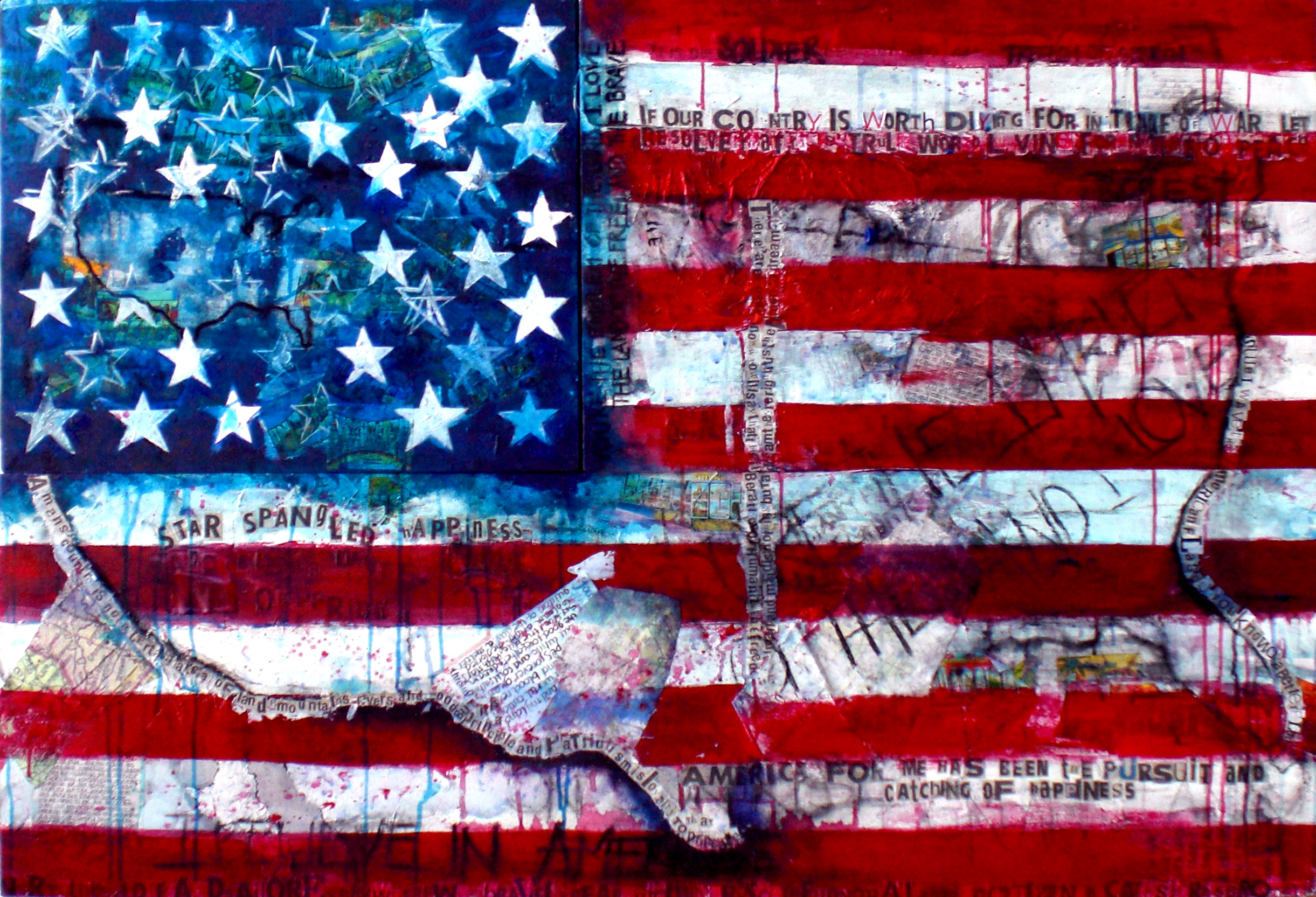 Usa Flag Art Background In High Resolution For Get