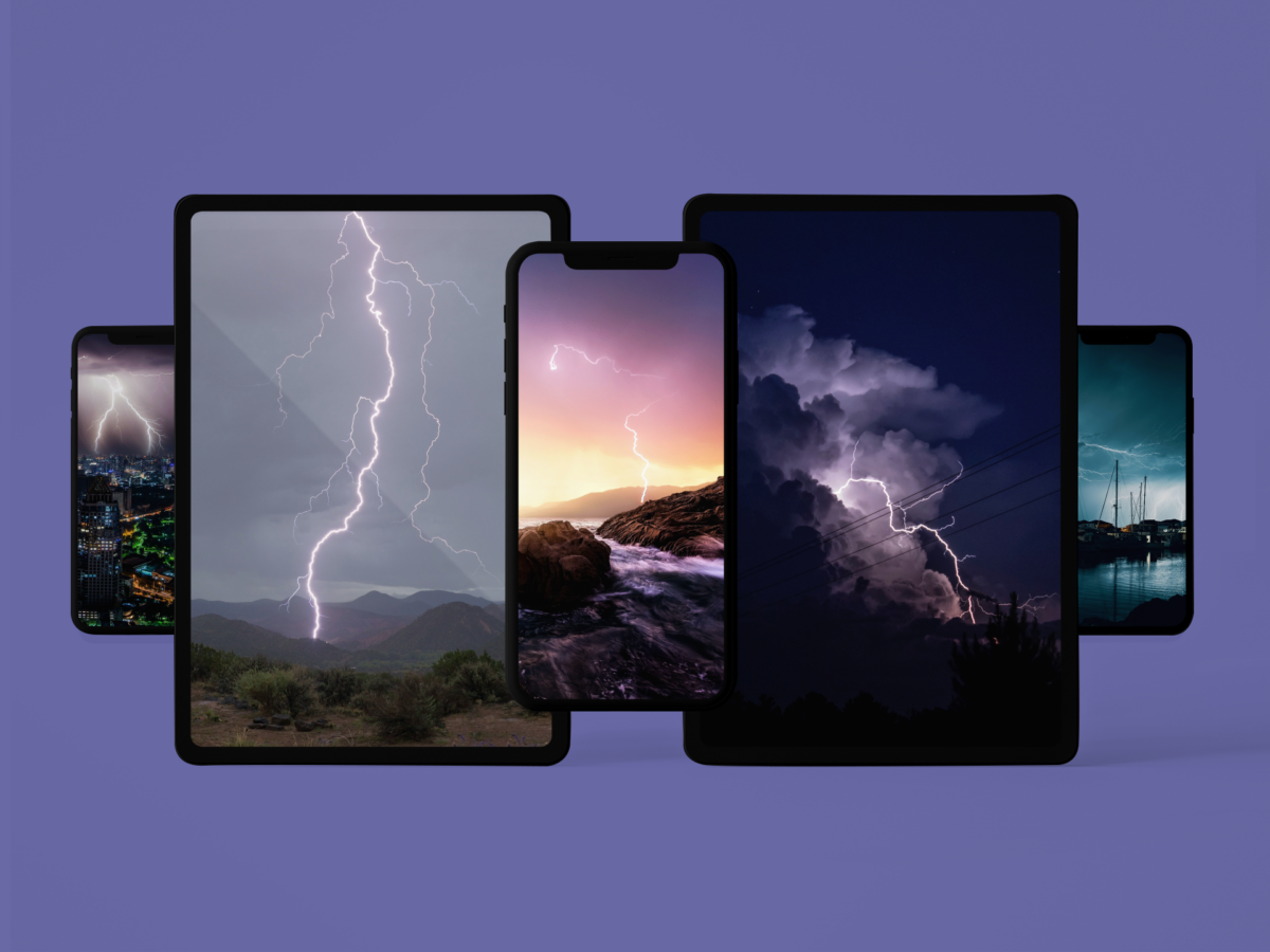 Lightning Wallpaper For iPhone iPad Desktop