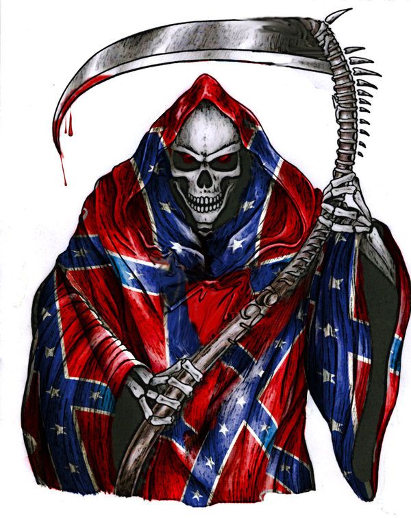 Cool Rebel Flag Background Confederate Reaper By