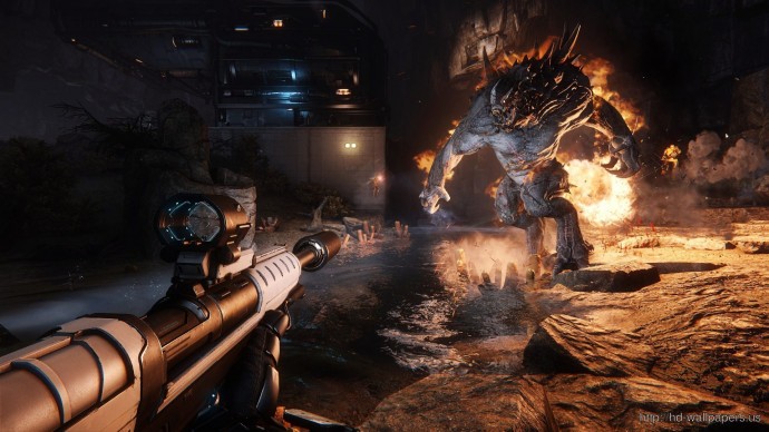 Evolve New Hunters Game Wallpaper HD Widescreen 1080p Background