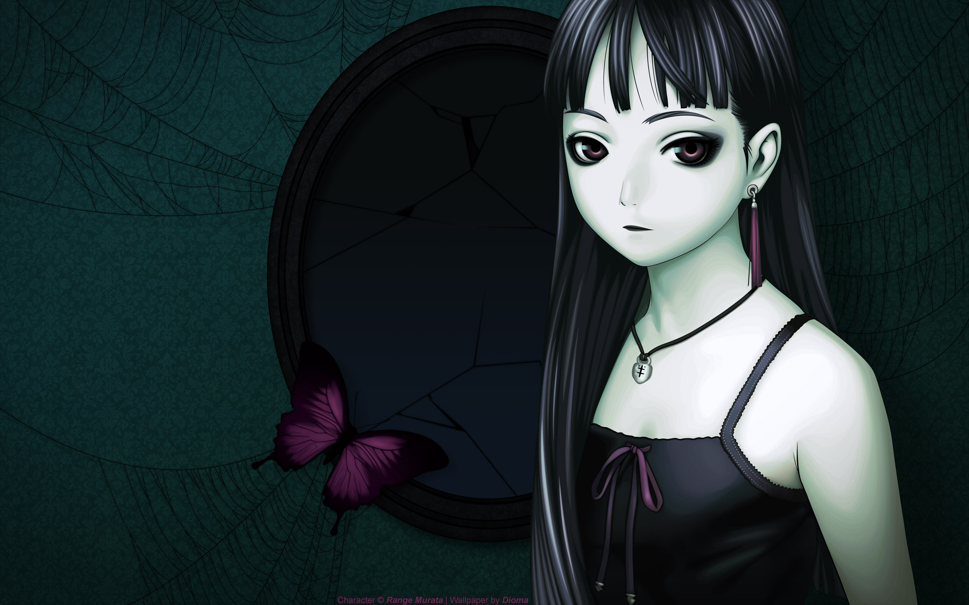 Anime Goth Girl Desktop Wallpaper