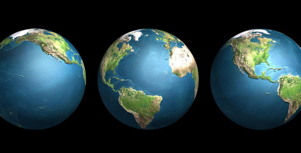3d Spinning Earth Globe By Cartonus