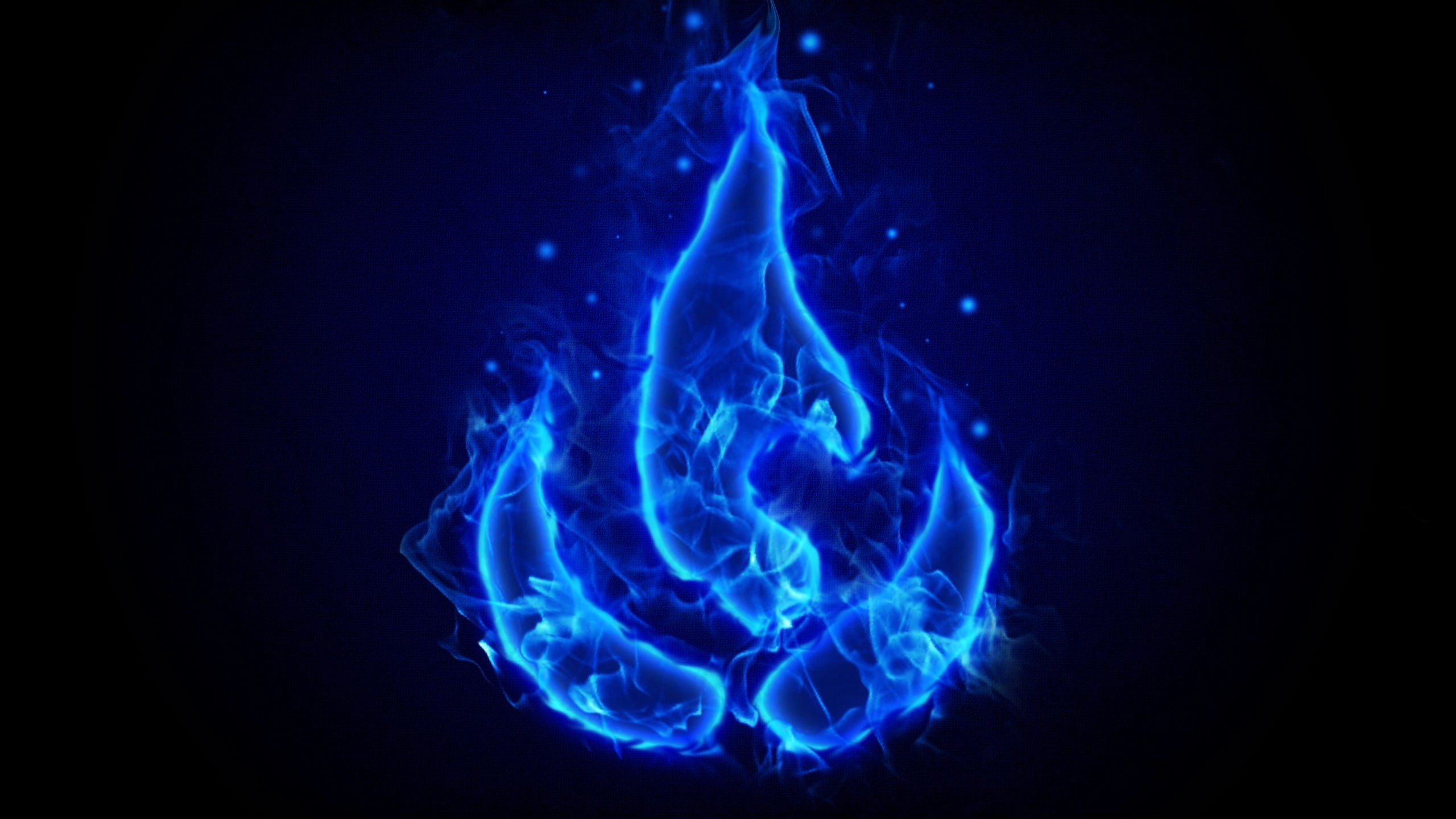 Blue Fire Wallpaper