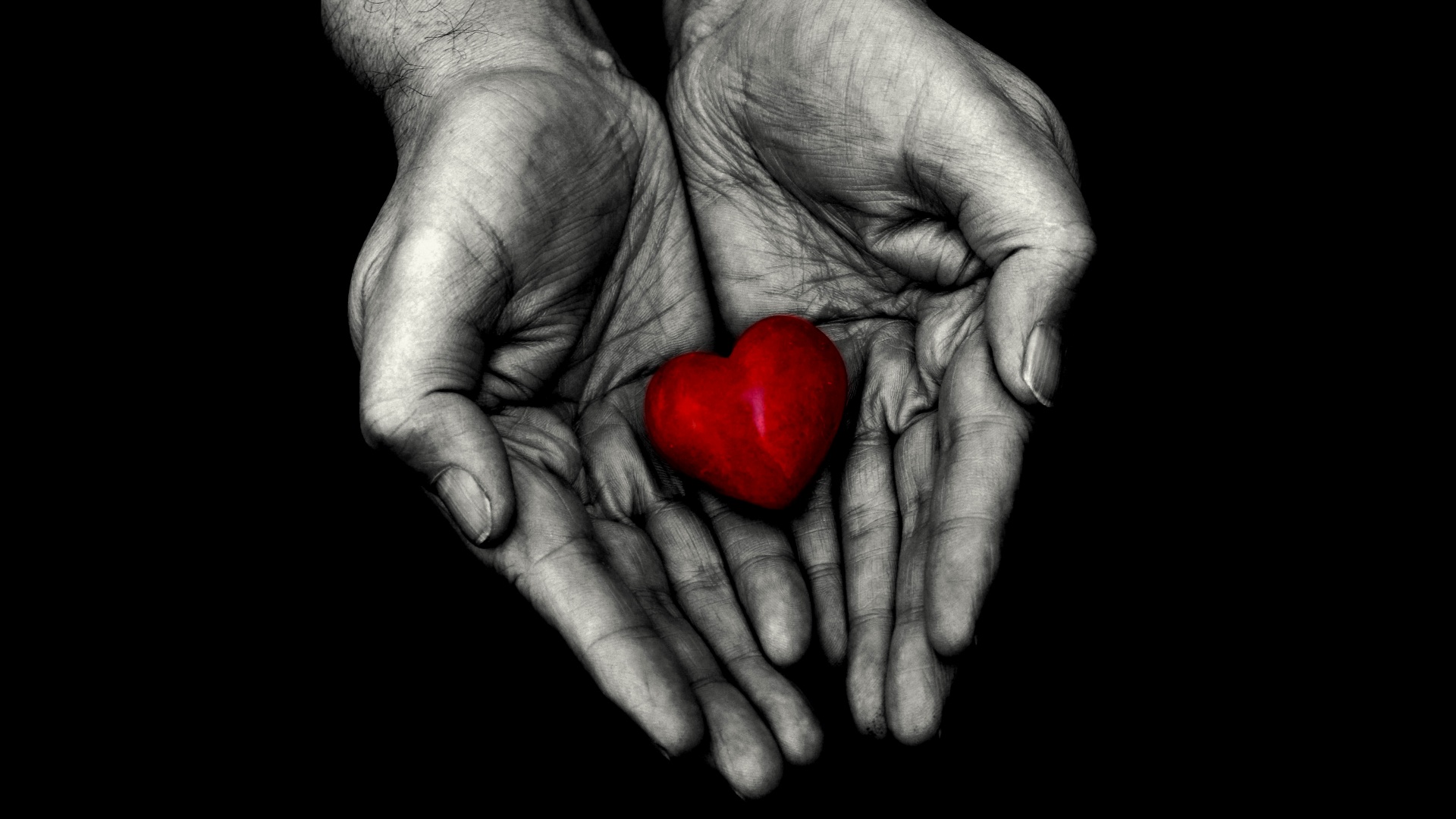 Red Heart Wallpaper 4k Holding Hands 5k 8k Love