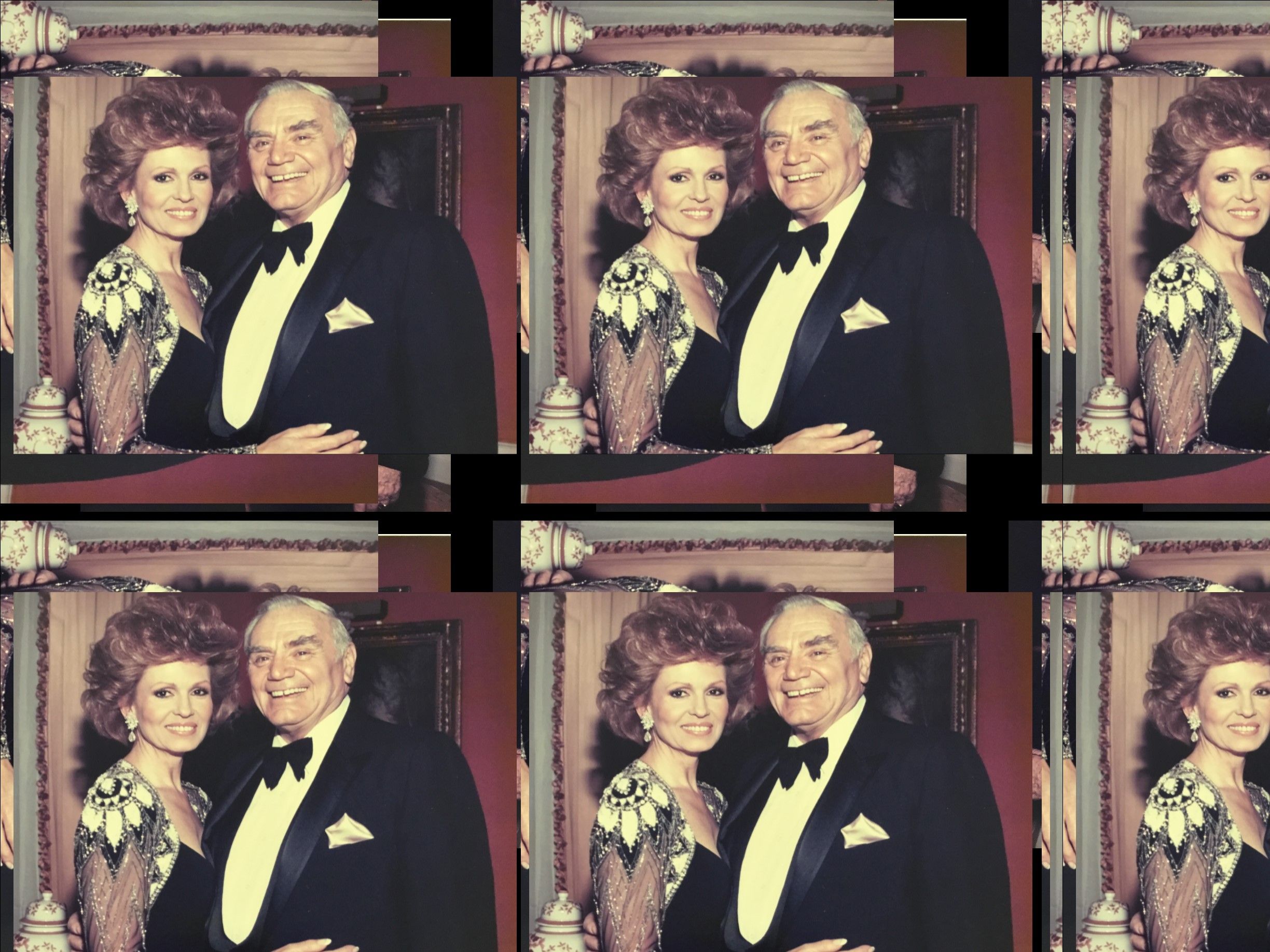 Ernest Borgnine And Wife Tova Oh Those Beautiful Smiles Wallpaper