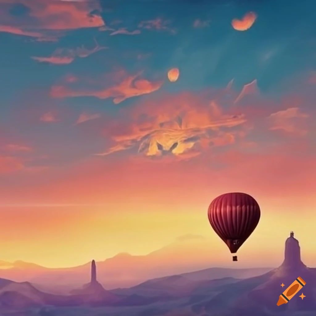 Colorful Hot Air Balloon Wallpaper