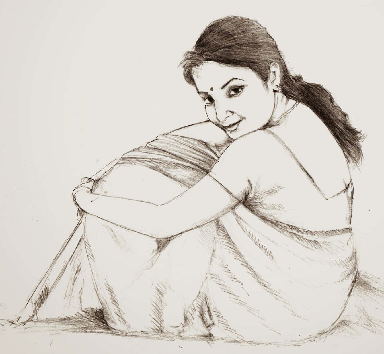 Intricate Pencil Drawing Wallpaper