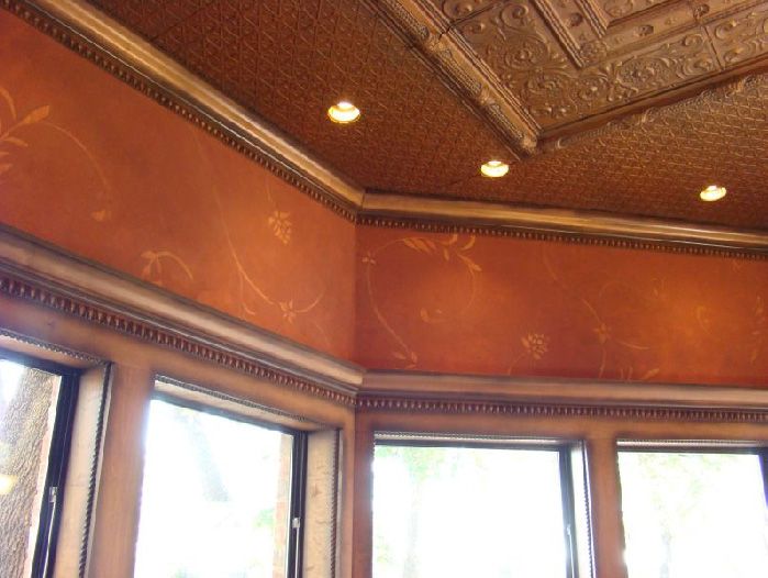 Faux Tin Wallpaper Tuscan Decor