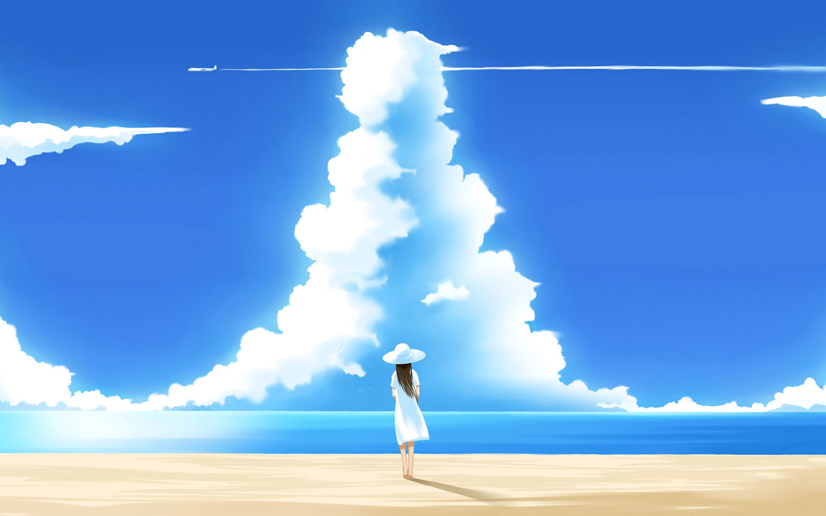 Beach Animated Wallpaper Girl Anime