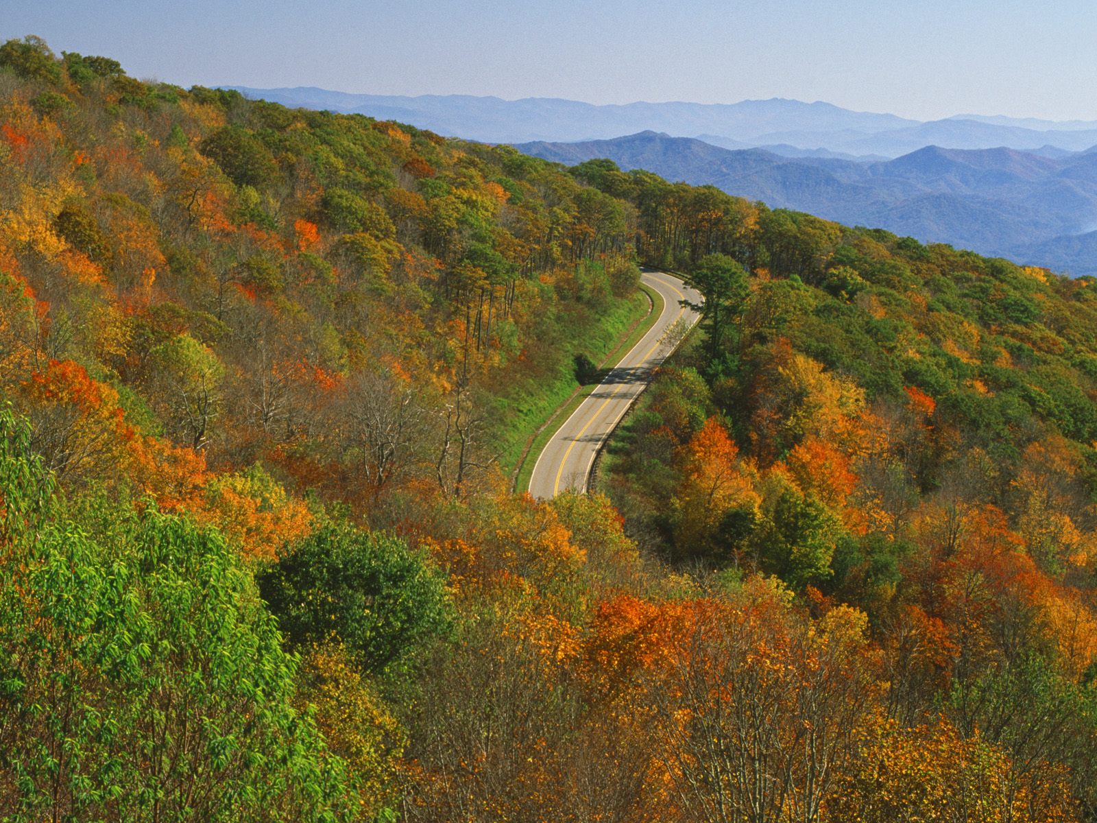 Mountains North Carolina Nature Wallpaper Image Featuring Autumn