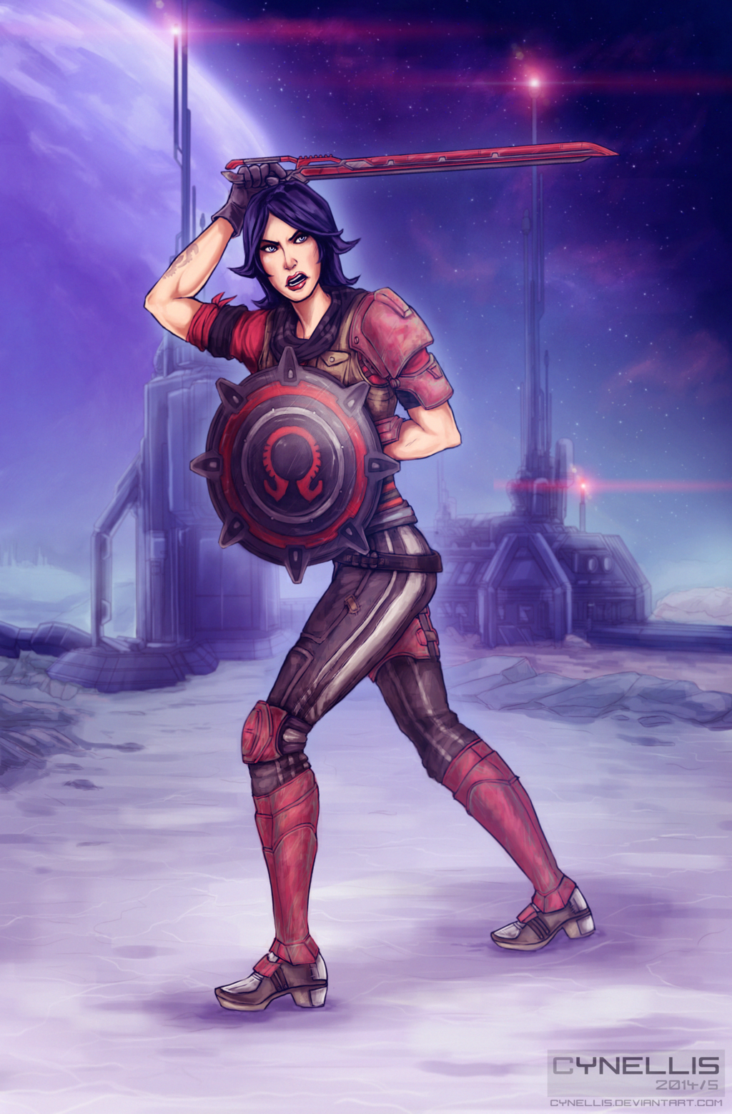 Athena the Gladiator Borderlands The PreSequel by cynellis on