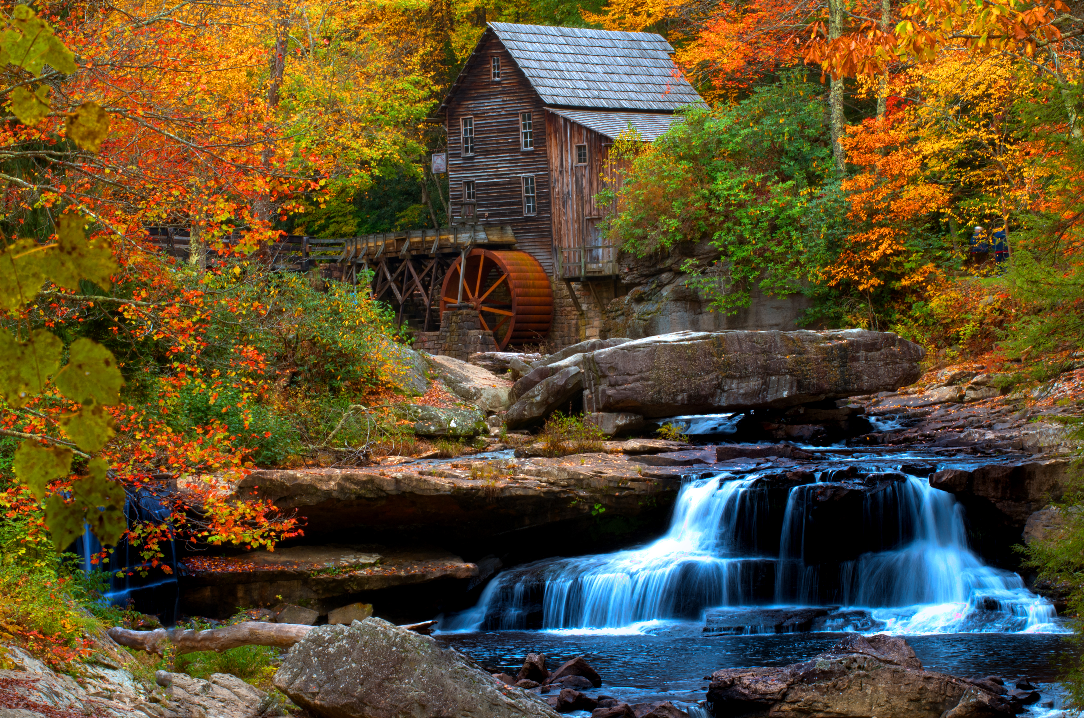 Glade Creek Grist Mill Early Fall Copy