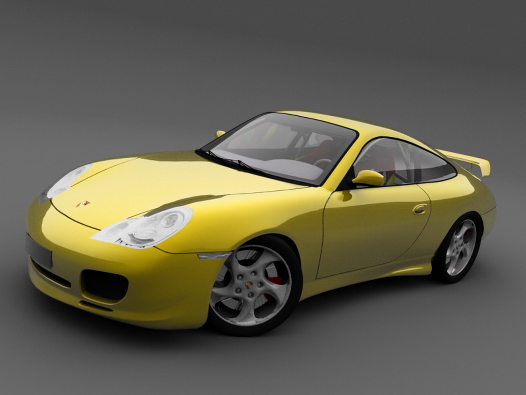 Yellow Porsche Turbo Pictures And Widescreen Desktop Wallpaper