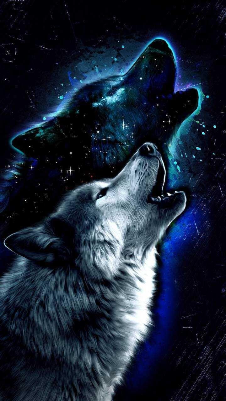 Wolf Galaxy Wallpaper Discover More Black Blue Cool Dark