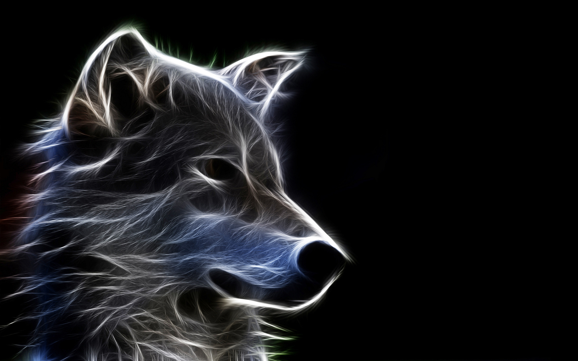 Wolf Abstact Kunst Vektorgrafik