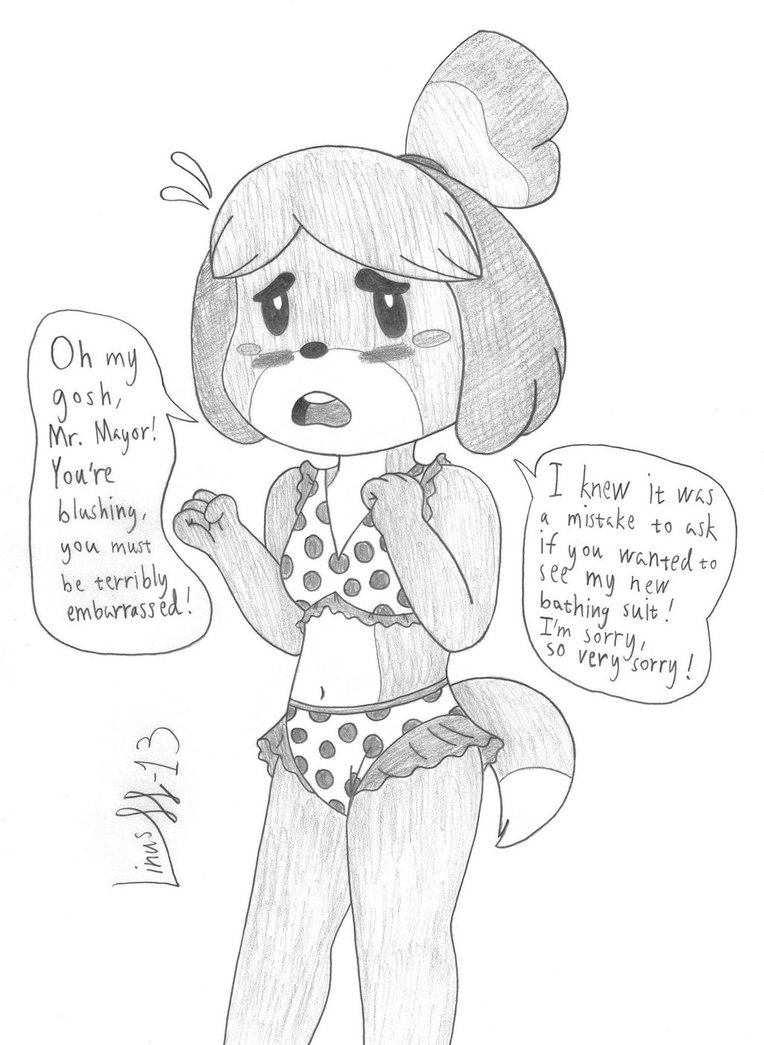 Acnl Isabelles New Swimsuit By Limpurtikles