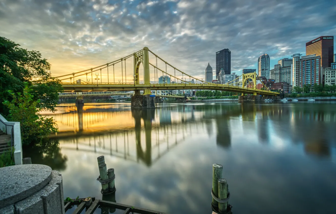 Wallpaper Bridge River Pittsburgh Image For Desktop Section