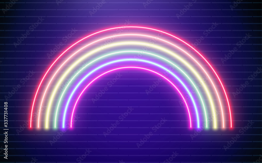Rainbow Neon Wallpaper