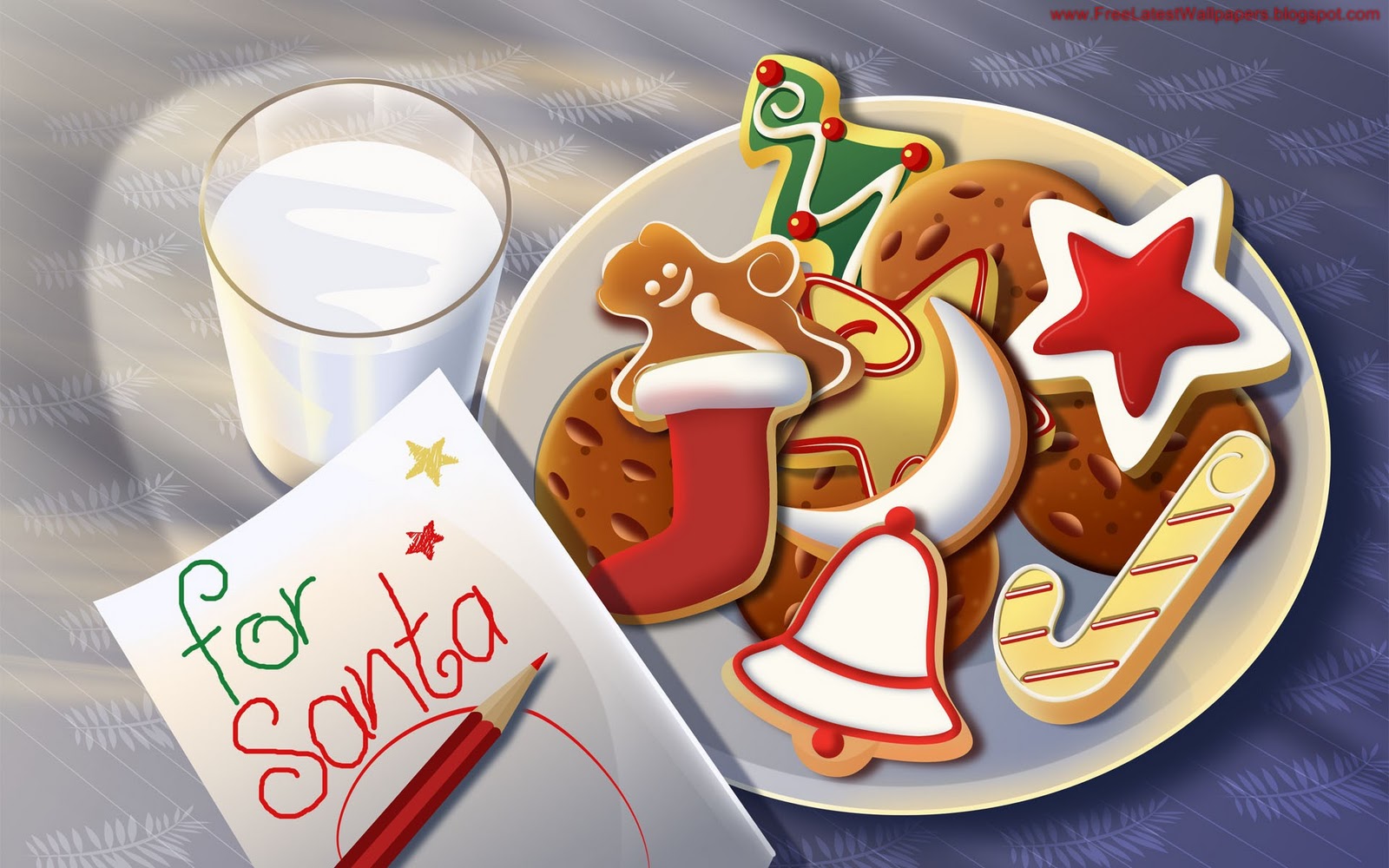 Cookies and milk for Santa Claus wallpaper The Wallpaper Database