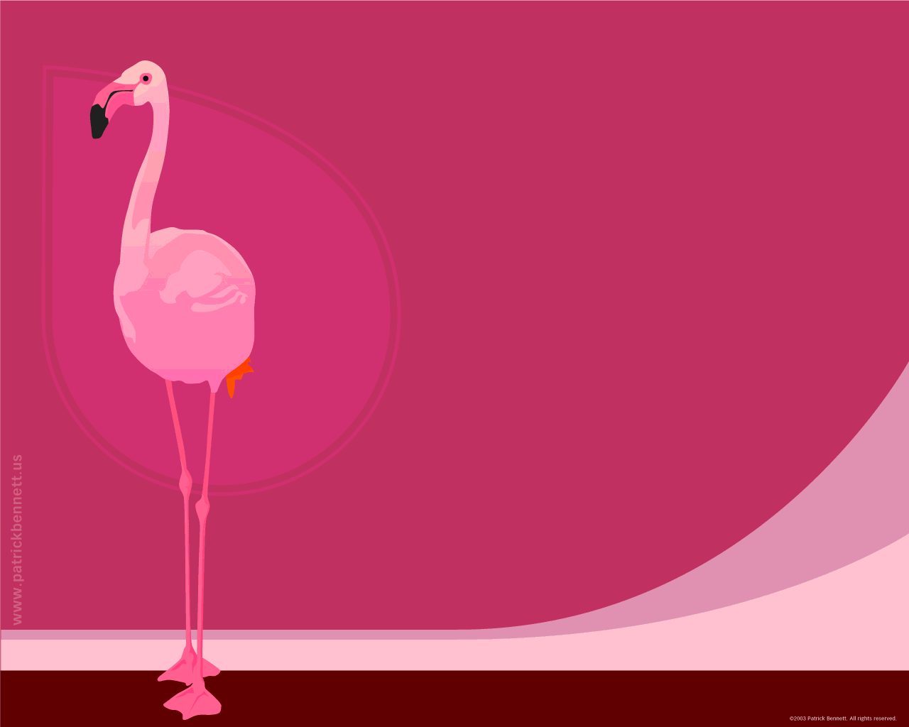 Pink Flamingo Wallpaper Background