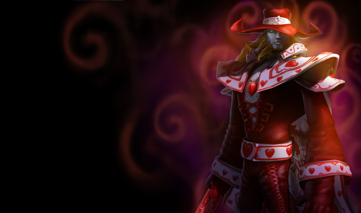 Jack Of Hearts Twisted Fate Skin Old League Legends Wallpaper