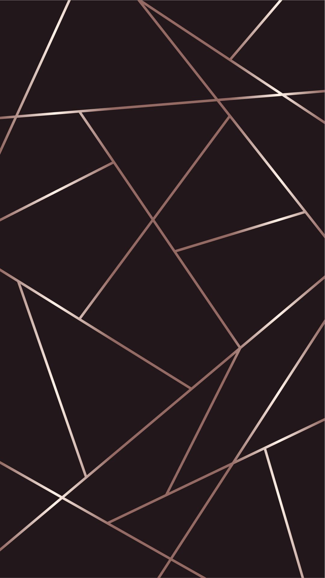 Black And Rose Gold Geometric Wallpaper