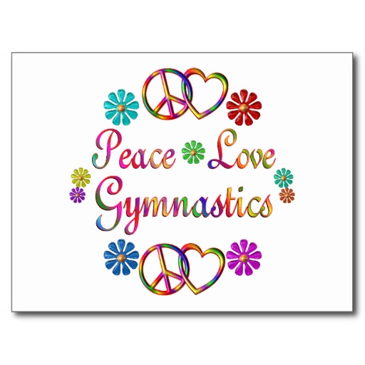 Peace Love Gymnastics Background