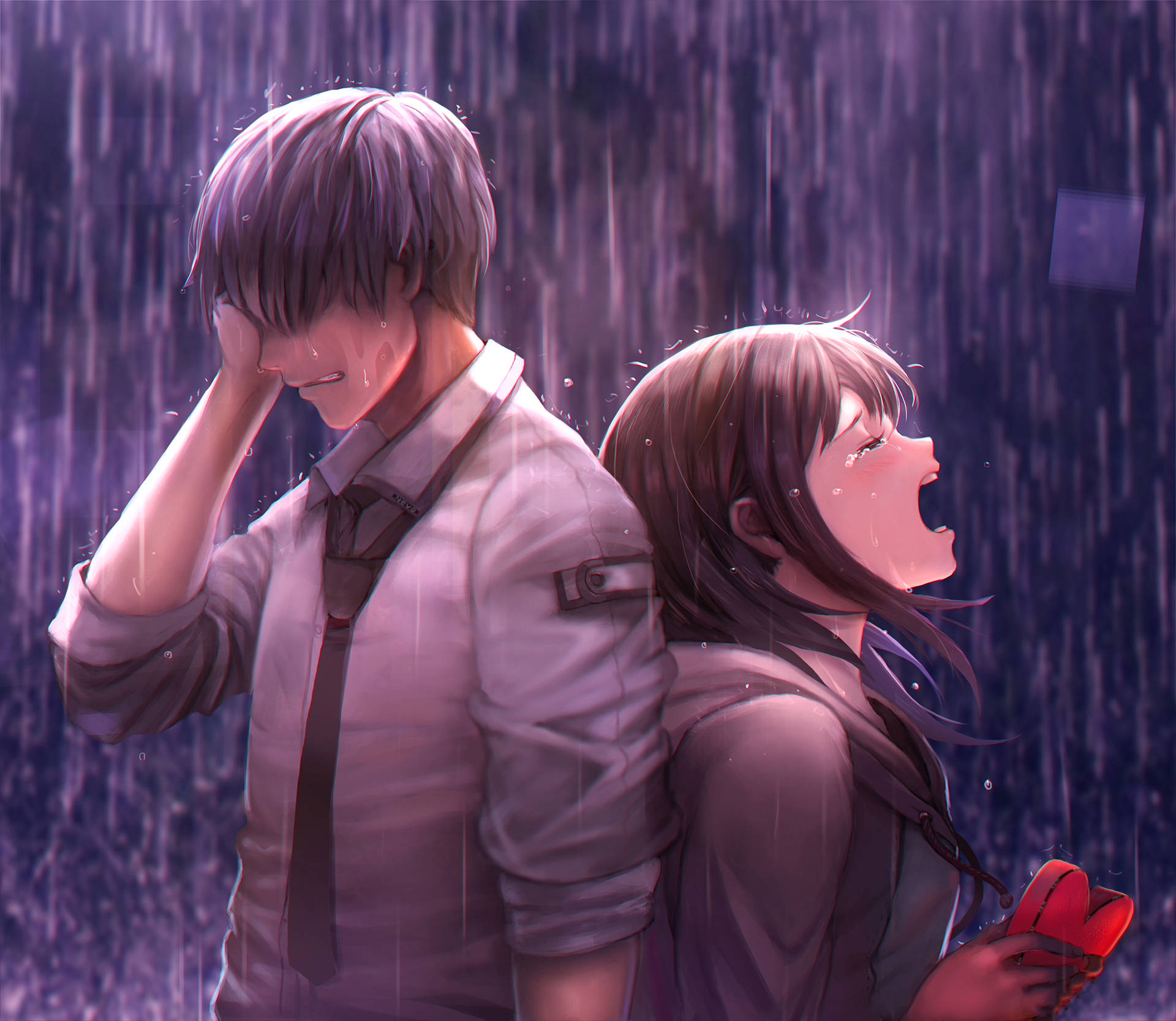 Sad Anime Boy Wallpaper