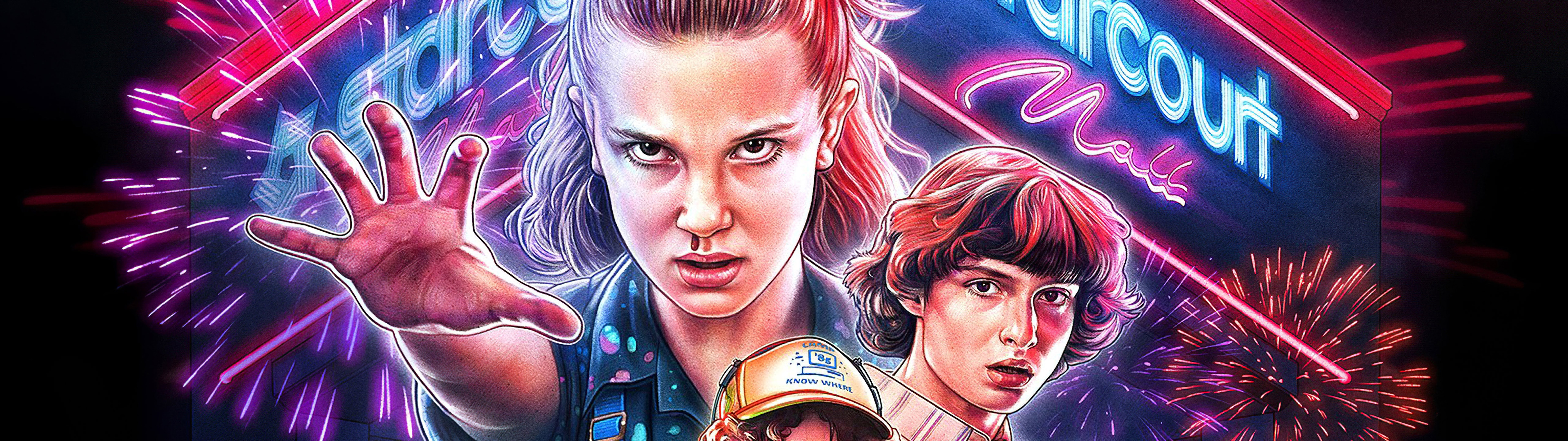 Stranger Things Season Poster Characters 8k Wallpaper