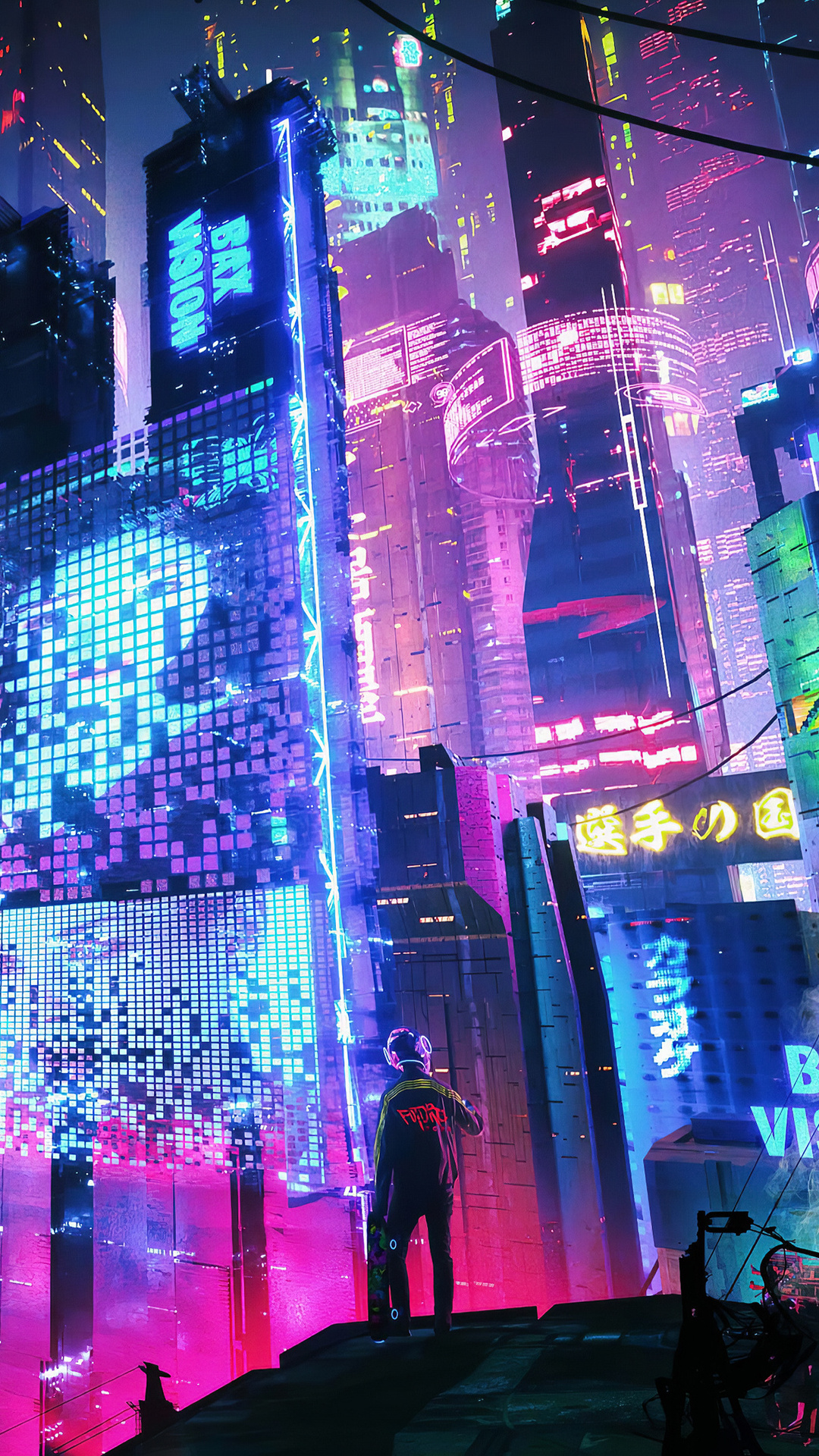 Colorful Neon City 4k iPhone 6s Plus Pixel Xl One 3t HD Wallpaper