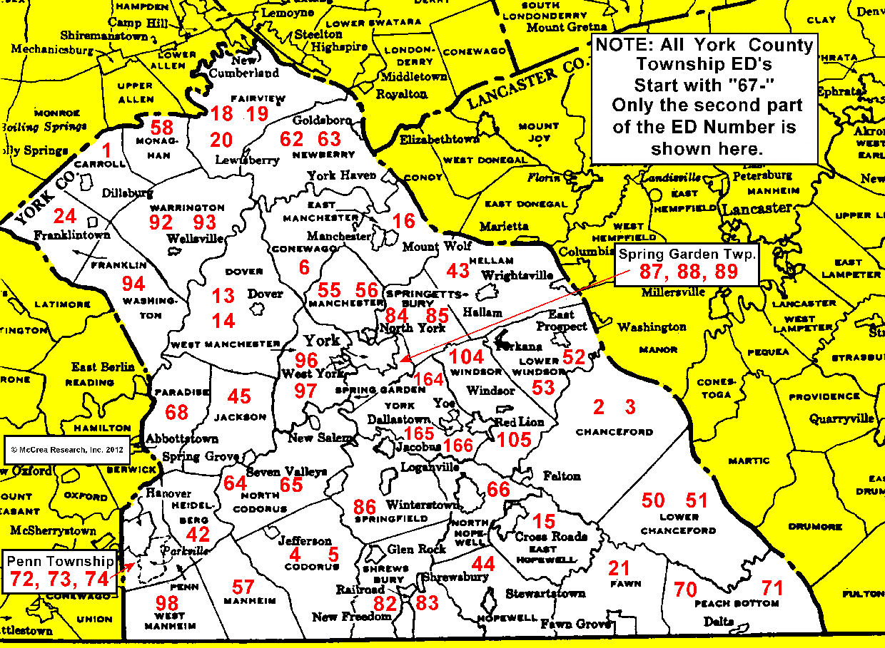 Lancaster County Map