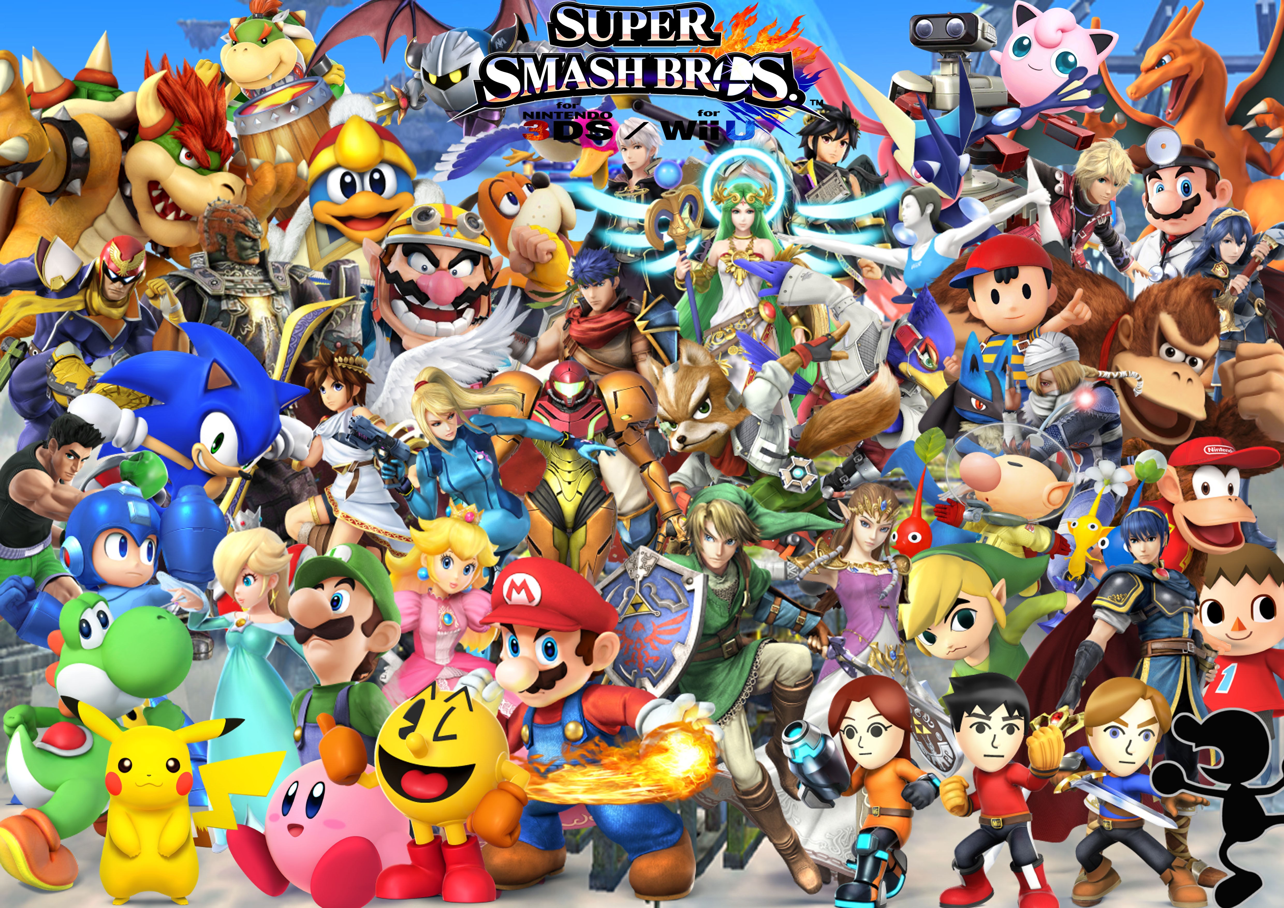 Super Smash Bros Wii U 3ds Characters By Supersaiyancrash