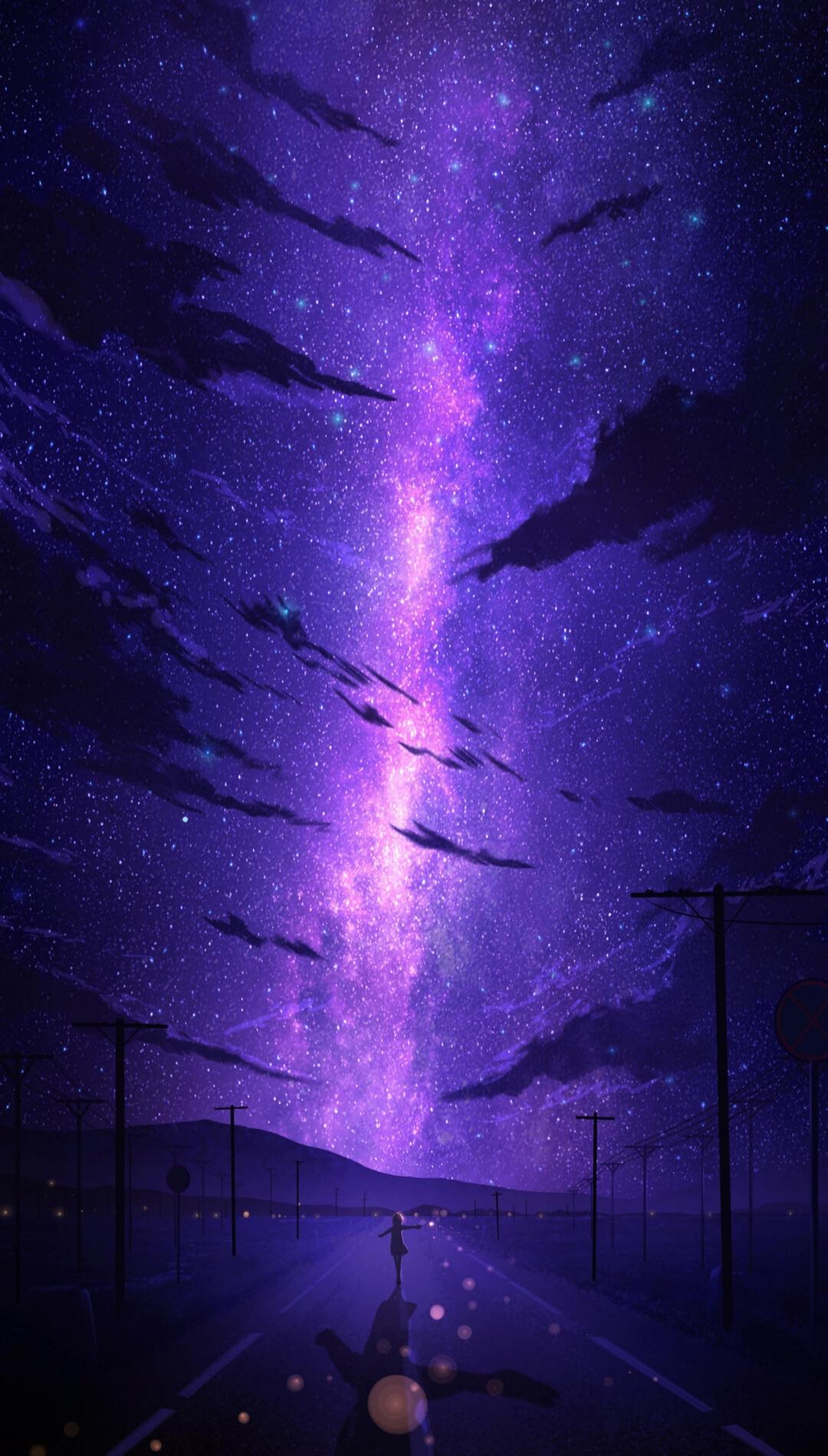 Purple Galaxy Wallpaper Top Best Hq